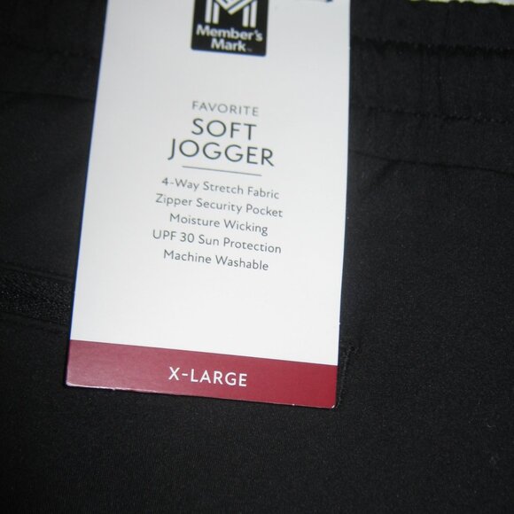 NWT Members Mark Men Favorite Soft Jogger Pants Media Pocket Drawstring Waist XL - Picture 8 of 8
